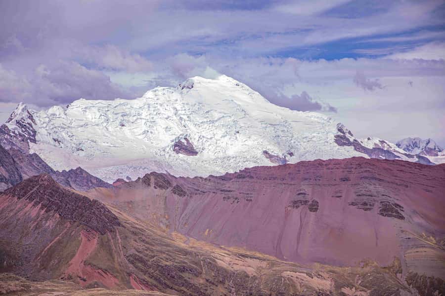08am Departure Rainbow Mountain Tour: Late Morning Tour - Cusco to the Andes: van time, a quick break, then the climb begins