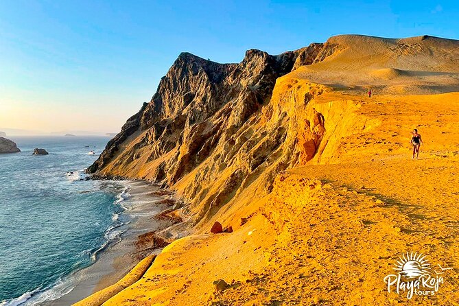 4 Hrs GOLDEN SHADOWS TREK in Paracas National Reserve - The Best Part: An Ocean-Facing Sunset Below the Cliff
