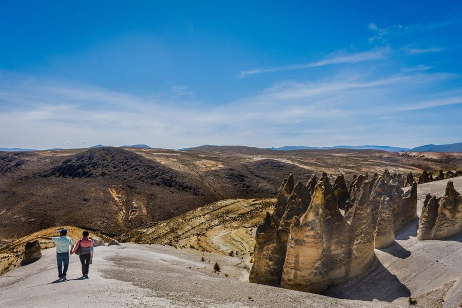 Adventure Day in Arequipa: Pillones Waterfall + Rock Forest - Salinas and Aguada Blanca Reserve: camelids and volcano viewpoints