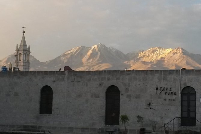 Arequipa Walking Tour city center and drinks experience - Stop 2: The UNESCO historic center, volcanic stone plus tea and Peruvian chocolate