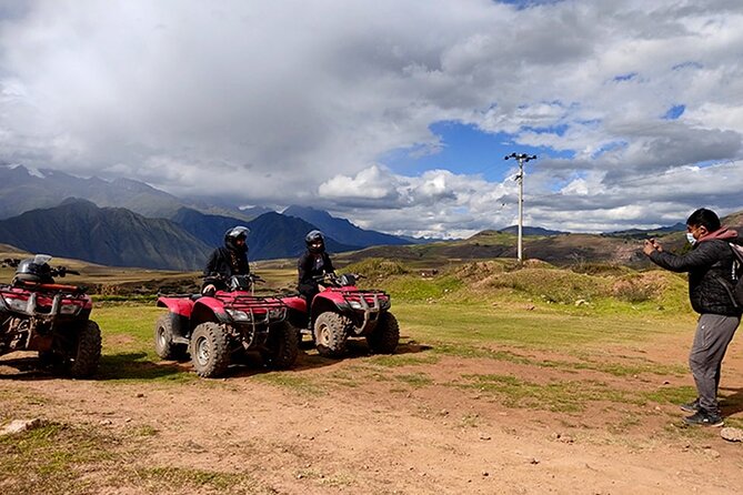 ATV (Cuatrimotos) Huaypo lake, salt mines and zipline half day tour - Stop 3: Salinas de Maras salt mines, shuttle transfer, and the ATV limit