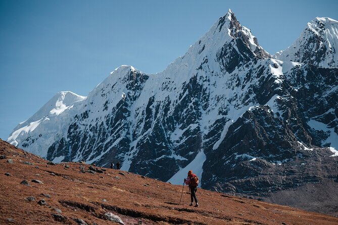 Ausangate and Rainbow Mountain Trek - 3 Days / 2 Nights - Day 2: Puca Pass, glacial lagoons, Warmisaya Pass, and camp at Surinecocha
