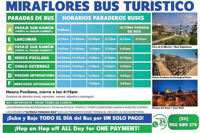 Bus Hop on - Hop off in Miraflores - Bus Basics You Should Know Before You Sit Down