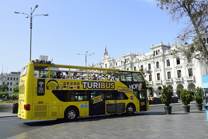 City Tour Panoramic Bus Departure from Larcomar - Plaza de Armas and the government square: where Lima’s identity shows