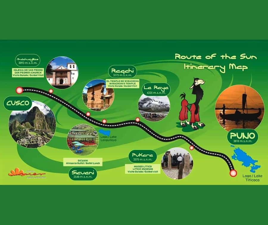 Cusco: Bus Turistico Puno Cusco con Tour y Buffet - The big cultural stops you will be guided through