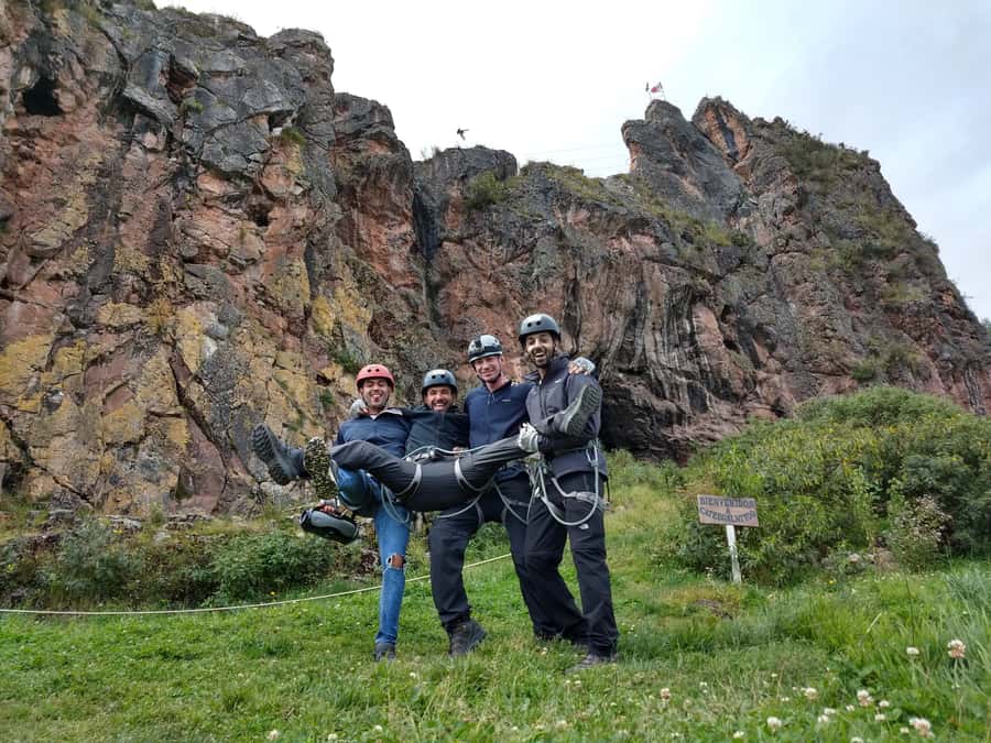 Cusco: Extreme Sky Bike and Rappelling Adventure - Via Ferrata metal steps: where the challenge starts
