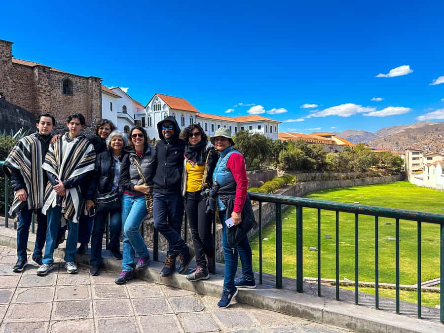 Cusco's historical tour and San Pedro Market bites - Qorikancha and the Temple of the Sun, outside views with real context