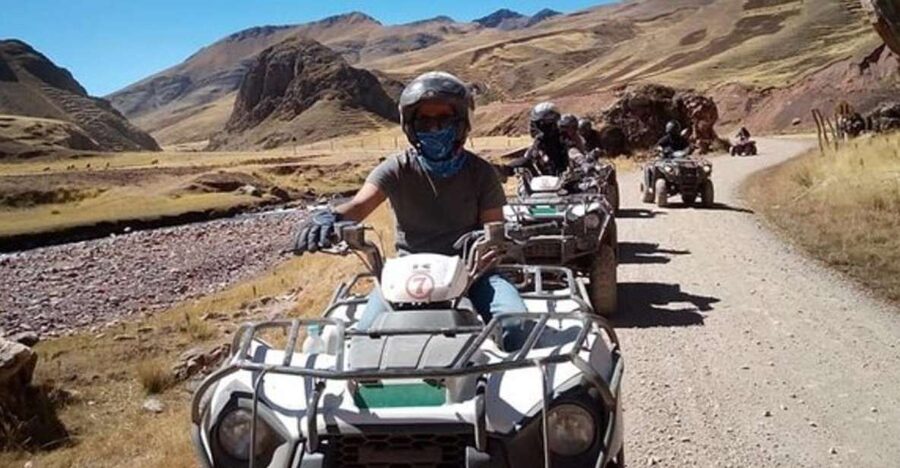 Excursion to Rainbow Mountain in ATV. - ATV Descent Back to Parking, then Cusipata Buffet Lunch