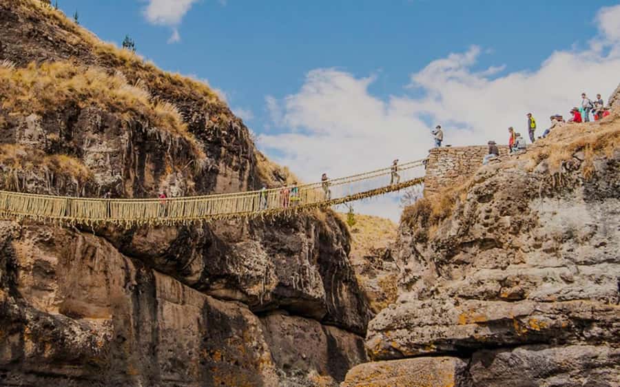 Four Lagoons and Q<code>eswachaka bridge tour full day – Four Lagoons and Q’eswachaka Bridge: The Big Ideas You’ll Actually Feel’ /></p>
<ul>
<li><strong>A living bridge tradition</strong>: the Q’eswachaka crossing is tied to the locals’ annual ichu (reed) rebuilding practice, passed down for generations.</li>
<li><strong>Bird and plant spotting around multiple lakes</strong>: Pomacanchi, Acopia, Asnaqocha, and Pampamarca come with guided context, not just scenic stops.</li>
<li><strong>A full South Valley day from Cusco</strong>: early pickup at 05:00, then a long but steady rhythm of views, short walks, and breaks.</li>
<li><strong>Cultural stops beyond the bridge</strong>: a visit in the Tupac Amaru II area, including his home site and the story behind his rebellion and execution in Cusco.</li>
<li><strong>Guides who add photo focus</strong>: one guide named Julio is mentioned for being friendly and adding extra photo points, which is a big quality-of-life win for this kind of tour.</li>
<li><strong>Altitude-friendly pacing with a few steps</strong>: you can expect some walking and possibly stairs at a couple of stops, which helps you stretch but can feel steep.</li>
</ul>
<h2>Price and Logistics: What $50 Really Buys You</h2>
<p><img width="900" height="562" decoding="async" src=