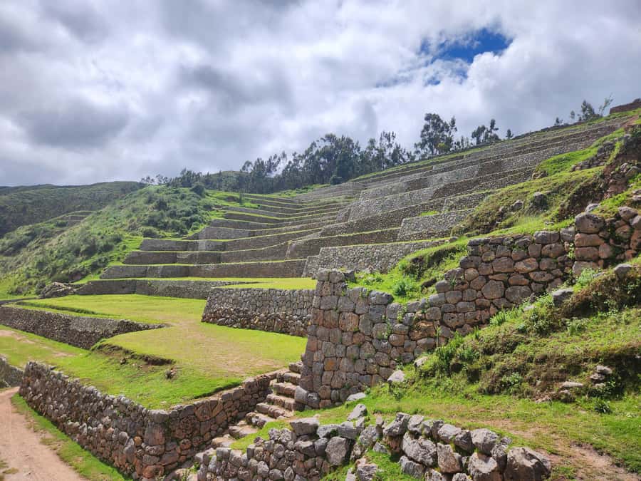From Cusco: Chinchero, Moray, Maras, Ollantaytambo and Pisaq - Moray’s Circular Terraces: Altitude Farming Experiments Made Visible