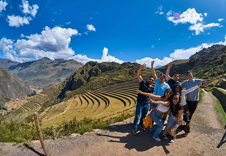 From Cusco: Chinchero, Moray, Maras, Ollantaytambo, Pisaq - Chinchero, alpaca textiles and the Tupac Yupanqui enclosure