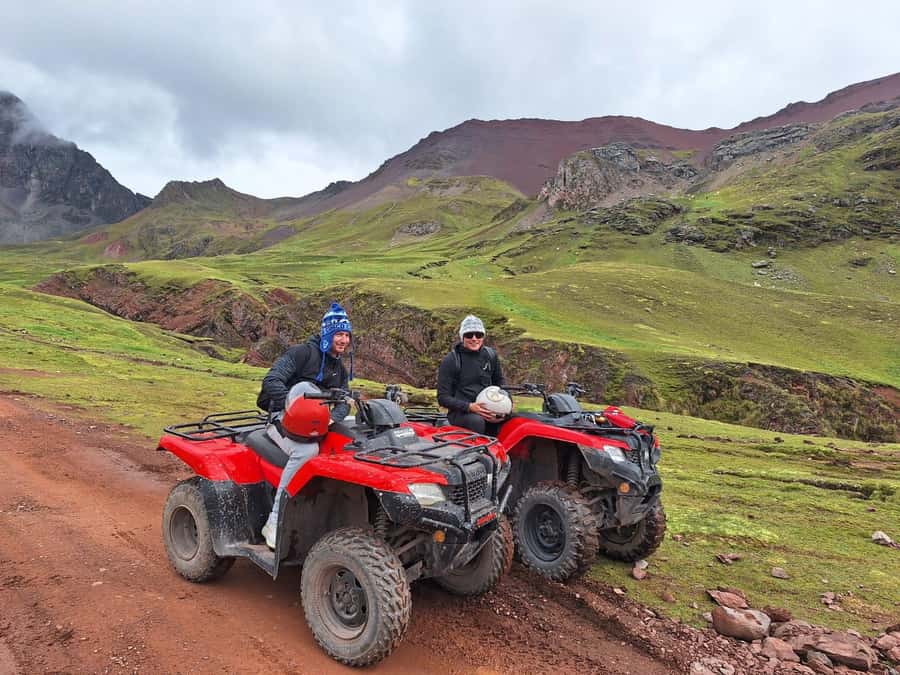 From Cusco: Mountain of colors and red valley on ATVs - The Transition to Rainbow Mountain: Walk Time, Optional Motorcycle Access
