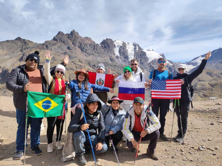 From Cusco: Q'eswachaka Bridge & 4 Lagoons Full-Day Tour - Entering the Qeswachaka Bridge crossing: steep steps, viewpoint photos, then the swing