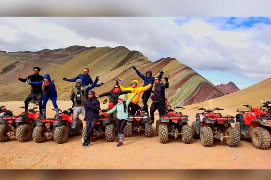 From Cusco: Rainbow Mountain in ATV Quad Bikes + meals - Value for $77 plus the Rainbow Mountain ticket