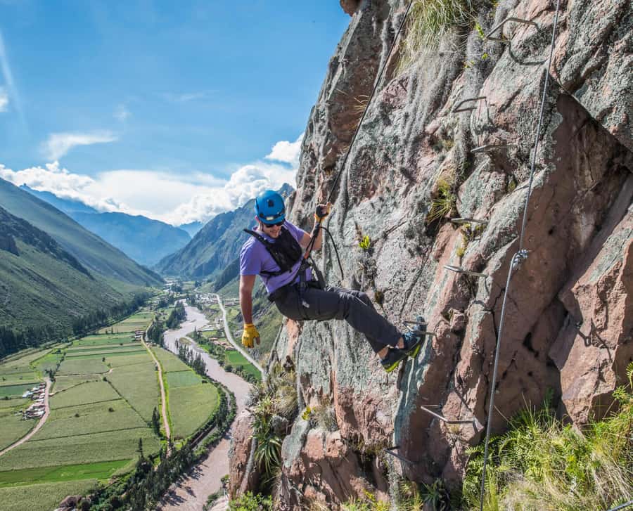 From Cusco: Via Ferrata and Sky Lodge Zipline - Via Ferrata 300 Meters Up: Metal Steps and a Lifeline You Trust