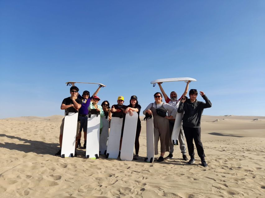 From Lima: Ballestas Islands, Huacachina with buggy Economic - Huacachina Oasis: tubular rides up, sandboarding down