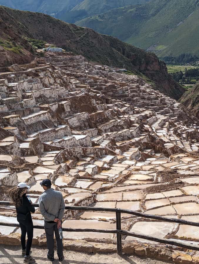 From Ollantaytambo:Moray, Salt Mines, Chinchero end in Cusco - Maras Salt Mines: more than photos, a system built for preservation