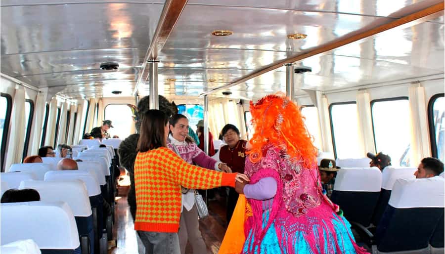 From Puno: Excursion to Uros and Taquile Islands + Income - Lunch on the island: included local family meal with a vegetarian option