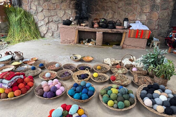 From the Sacred Valley: Salt Mines & Moray - Private tour - Chinchero Textile Interpretation Center: natural dyes and real making