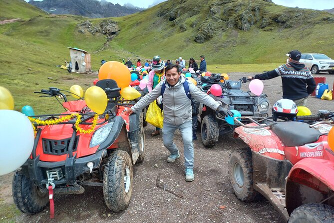 Full Day Tour in Mountain of Colors ATVs with Short Hike - Stop 1: Vinicunca from Hamchipacha, practice first, then the ATV run