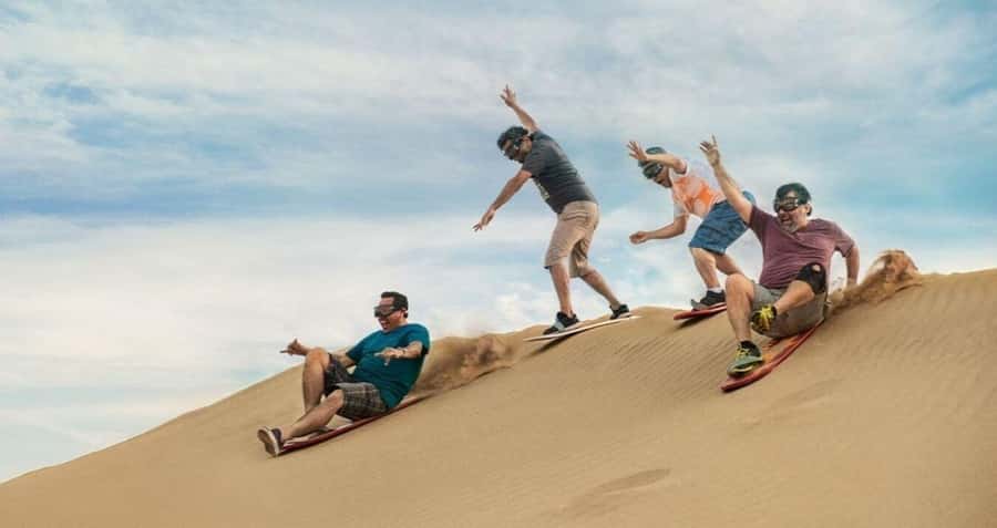 Huacachina: Sandboarding and Dune Buggy Tour + Sunset - Photo Stops and the Oasis Lake With Palm Trees