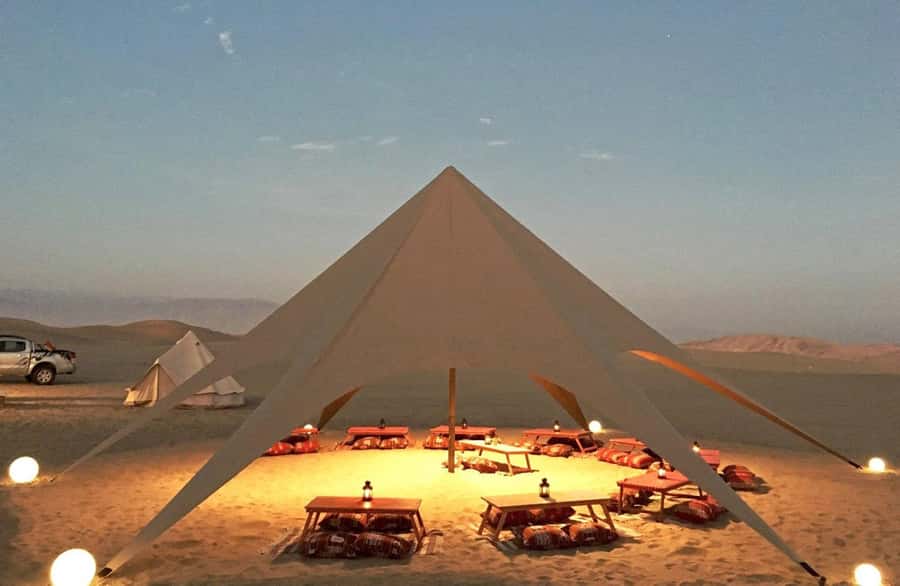 Ica | Huacachina: Desert Glamping | Night Under the Stars - Sunset Views With a Proper Panoramic Setup