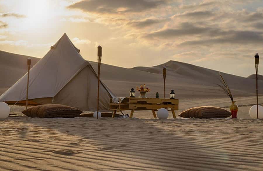 Ica | Huacachina: Desert Glamping | Night Under the Stars - Day 2: Showers and Breakfast, Then Back by Sand Buggy