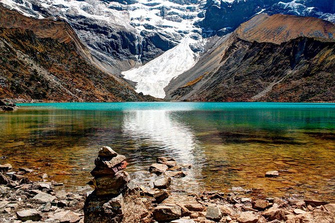 Laguna Humantay - The optional mini scramble above the lake for wider panoramas