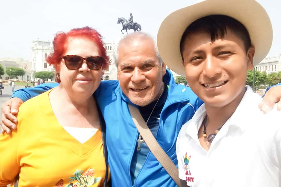Lima: City Highlights Small Group Tour - San Martín Square: balconies, colonial facades, and big energy