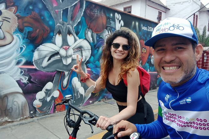 Lima Coastal Bike Tour to Morro Solar & Jesus Statue Viewpoint - Getting your bearings: wooden bridge and murals stop
