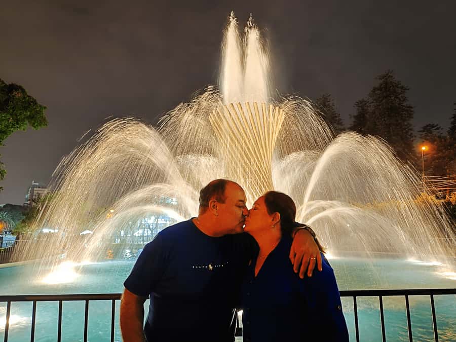 Lima: Magic Water Circuit Light Show Tour - Fantasy Fountain, where the 120 meter screen and Peru imagery take over