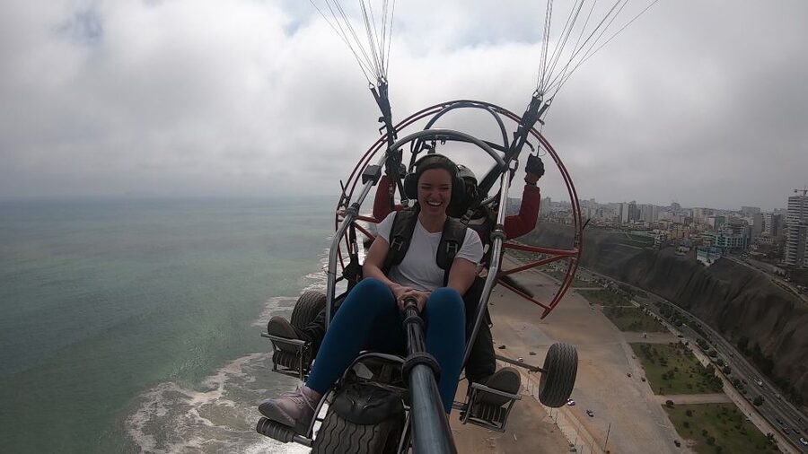 Lima: Paragliding Flight Over Costa Verde Districts - The Flight Itself: 15 Minutes of Air Time, With a Pilot in Control