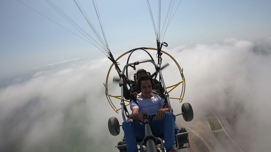 Lima: Paragliding Flight Over Costa Verde Districts - Getting the Free HD Video: Your Easiest Souvenir