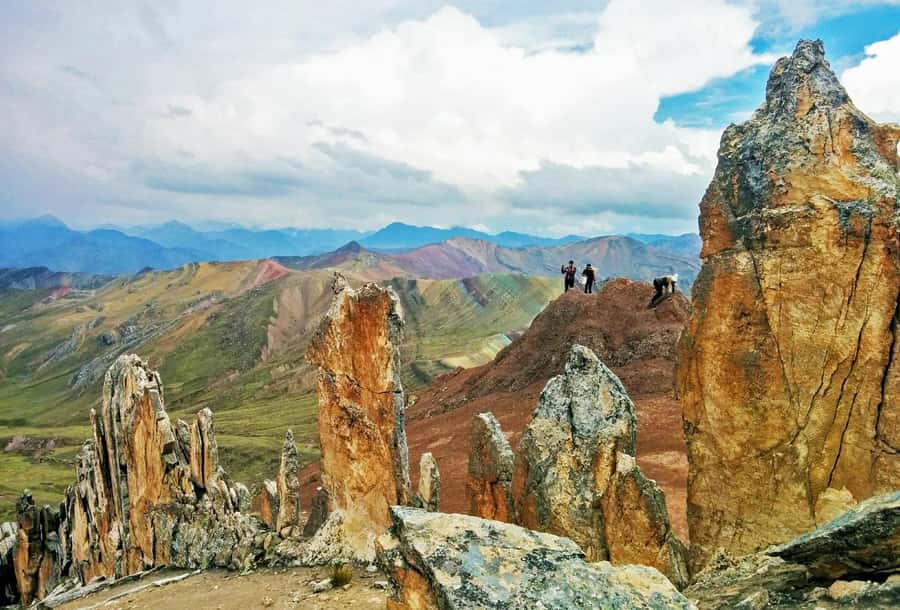 Palcoyo mountain hiking + stone forests - Why Palcoyos stone forests and rainbow colors hit different at 4,900 meters