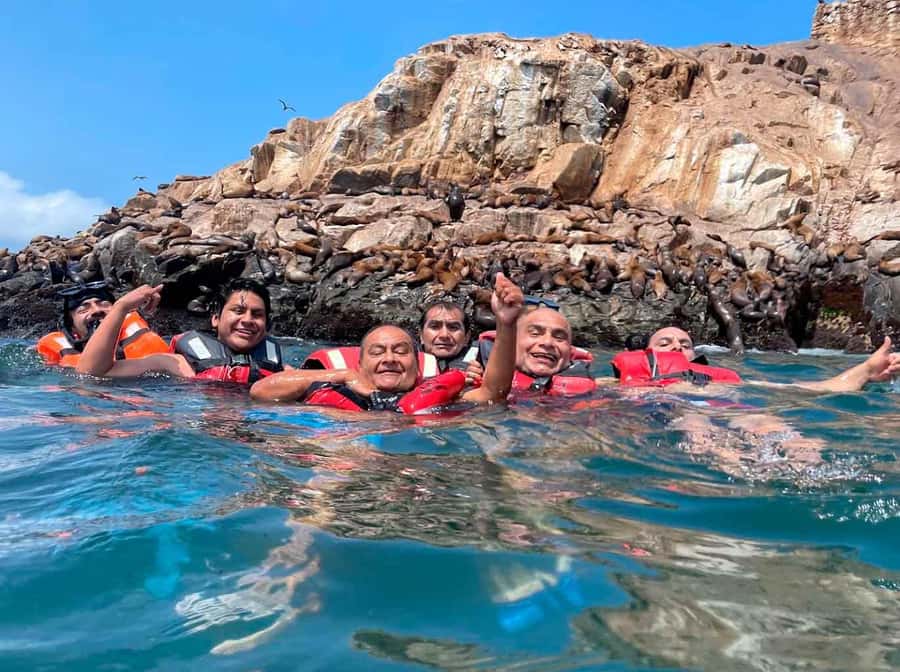 Palomino Islands Yacht Tour and swim alongside the sea lions - On San Lorenzo Island: photos, break time, and a guided look at the reserve
