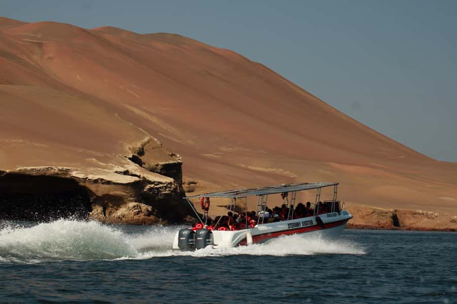 PARACAS: BALLESTAS ISLANDS AND NATIONAL RESERVE - Ballestas Islands by modern boat: El Candelabro and iconic rock shapes