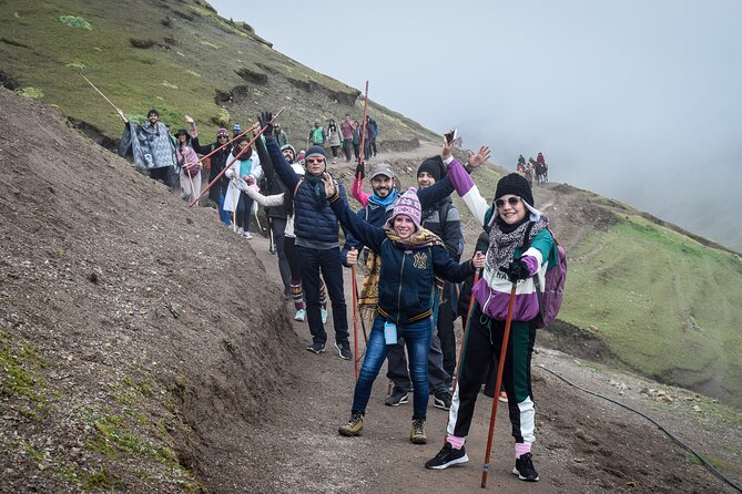 Private Rainbow Mountain Tour From Cusco - Vinicunca Rainbow Mountain - The hike to Vinicunca, walking sticks, and pacing that keeps you in control