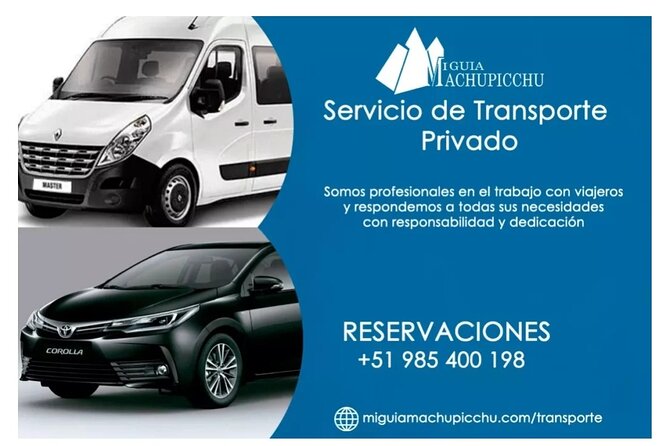 Private transport - Best for couples, families, and anyone with timing anxiety