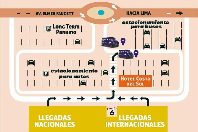 QuickLlama: Door-to-door transfer from Lima Airport to Miraflores - What you get in the van: WiFi, AC, cameras, and tracking