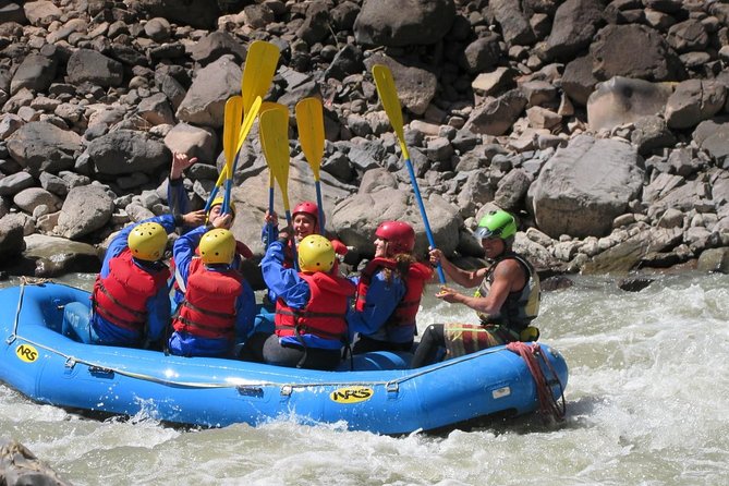 Rafting & Zip line Urubamba River 1 Day - First drop, zip line over the Urubamba