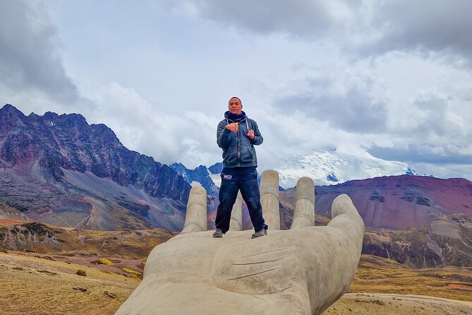 Rainbow Mountain Full Day Tour from Cusco with Lunch - Photo stops with alpacas and llamas, plus walking-stick help