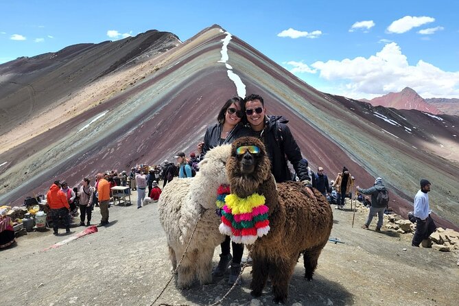 Rainbow Mountain Tour From Cusco - Group Tour - The hike up: oxygen, walking sticks, and pacing at high altitude