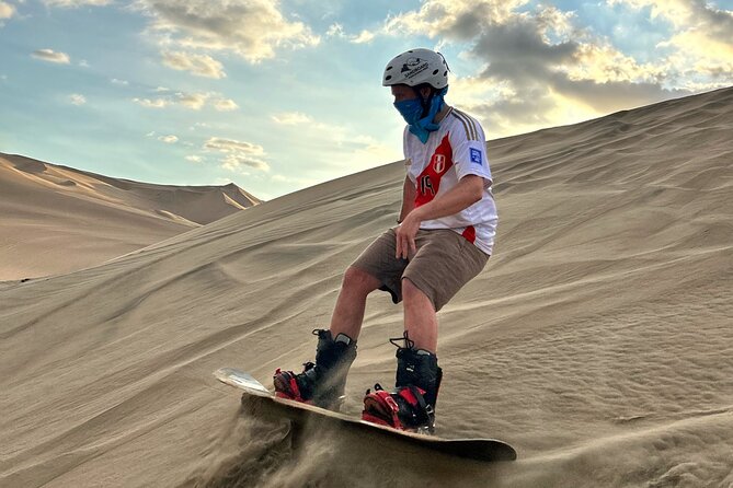 Real Experience Sandboard Ski Professional Huacachina - Dune Buggy Fun, Then the Sunset Finish and Photo Session