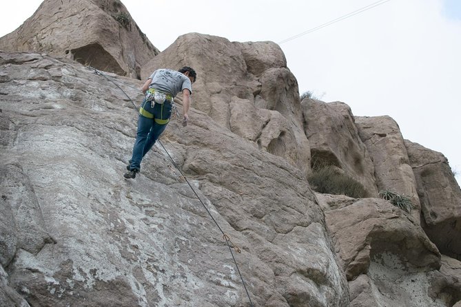 Rock climbing in Arequipa and the Andes of Peru - How the guides make you feel safe while still pushing you
