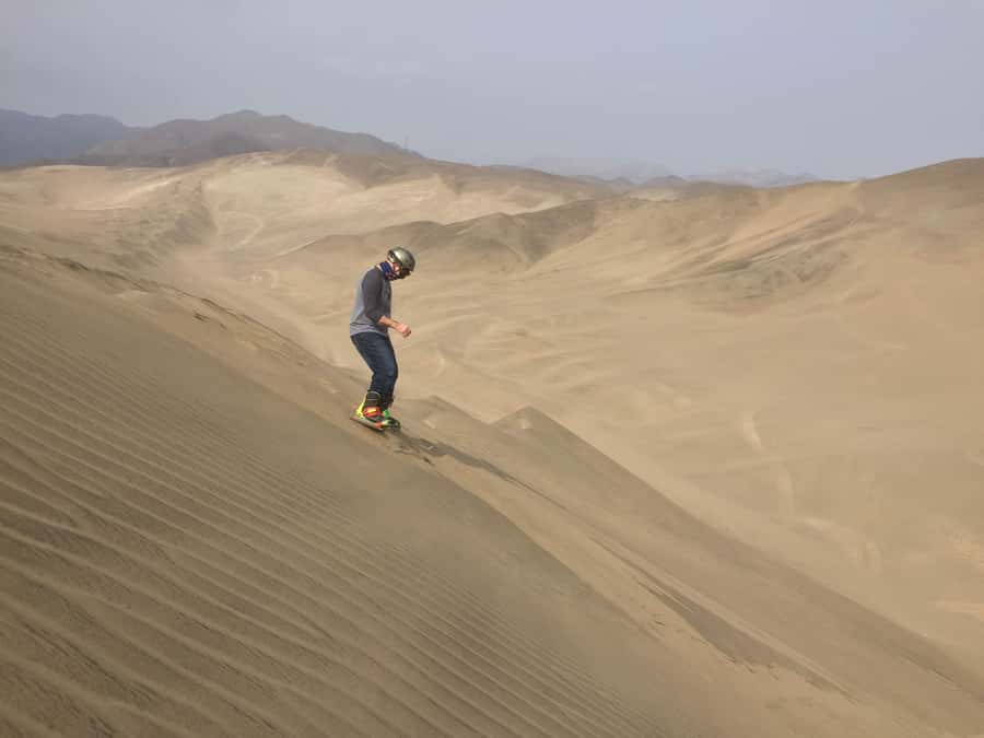 Sandbording in Lima - Return drive to Lima: riding back with a calmer body and better photos