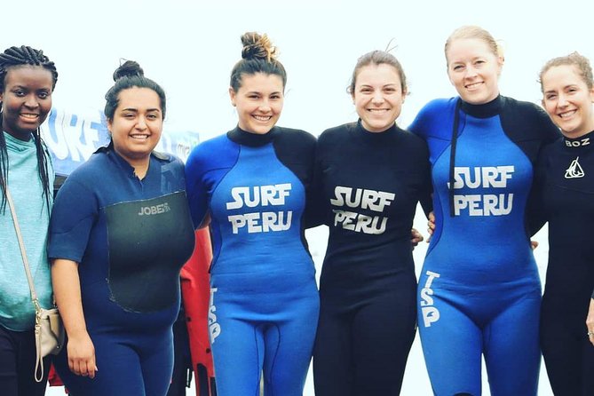 Surf Lessons in Lima - Warm-up, stretching, and a short safety briefing